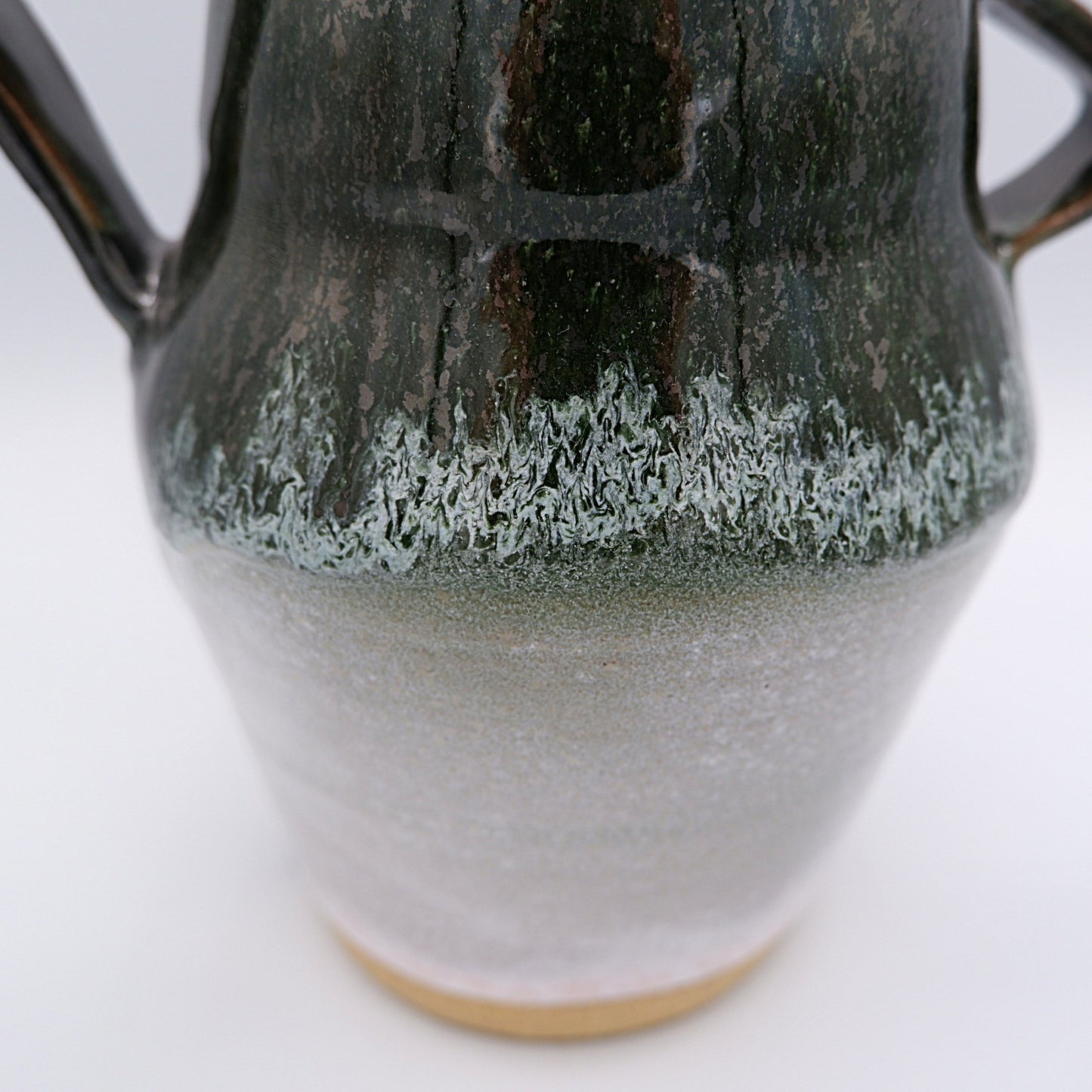 Navy Handled Vase