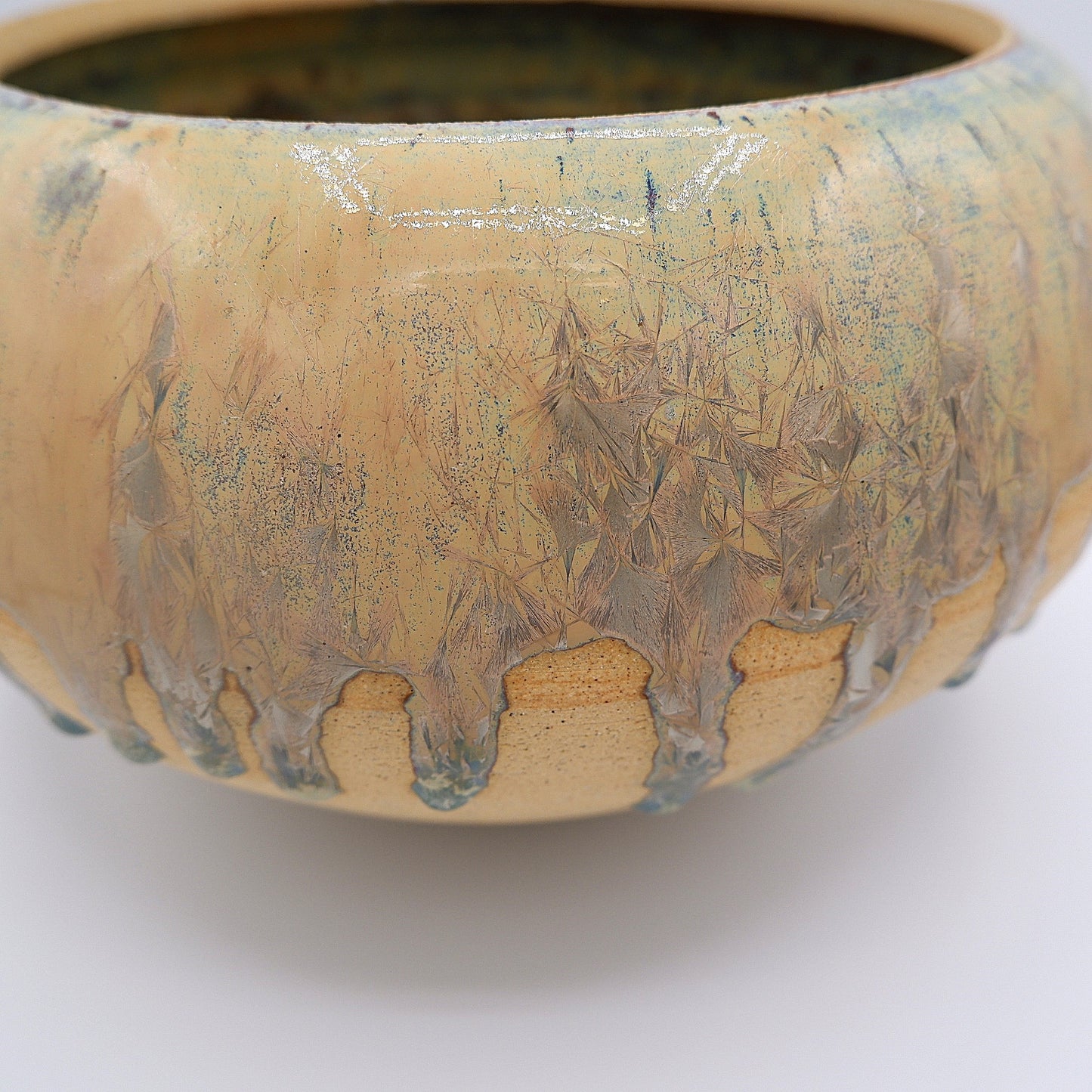 Orbed Crystalline Vase