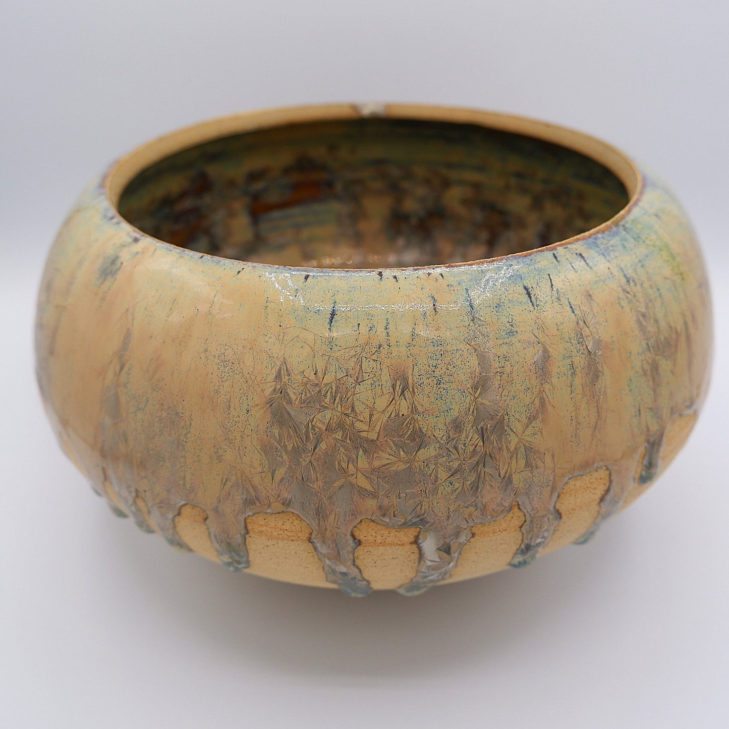 Orbed Crystalline Vase