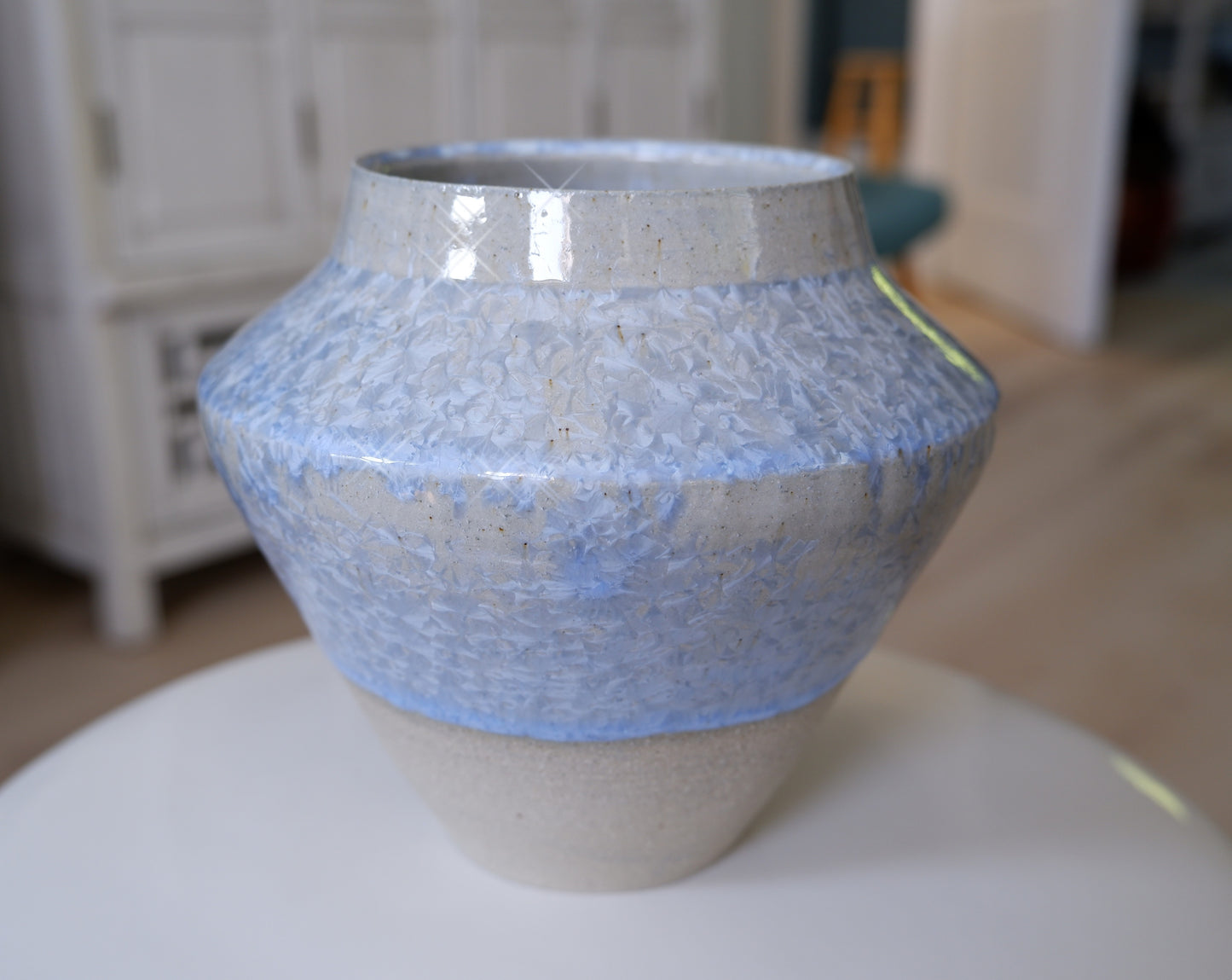 Lighter Blue Stoneware Vase II
