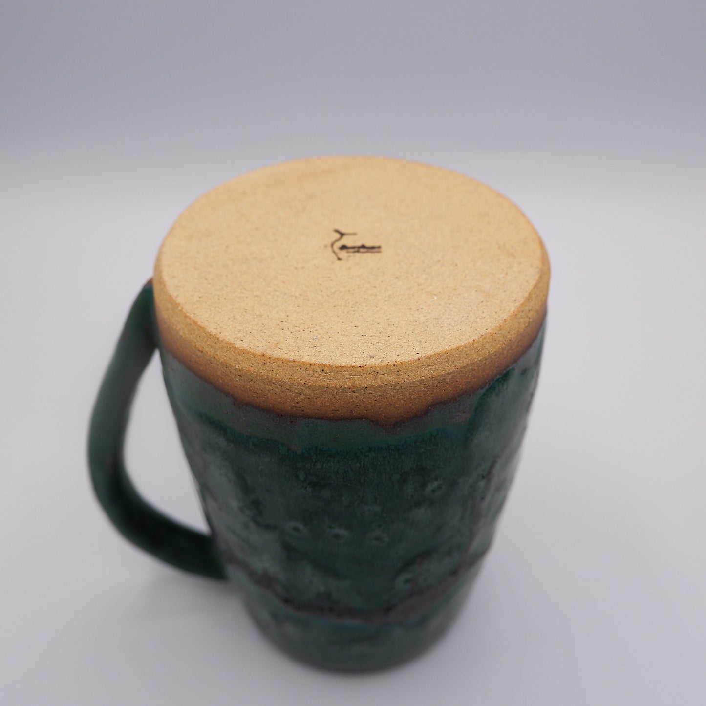 Slender Striped Turquoise Mug 66