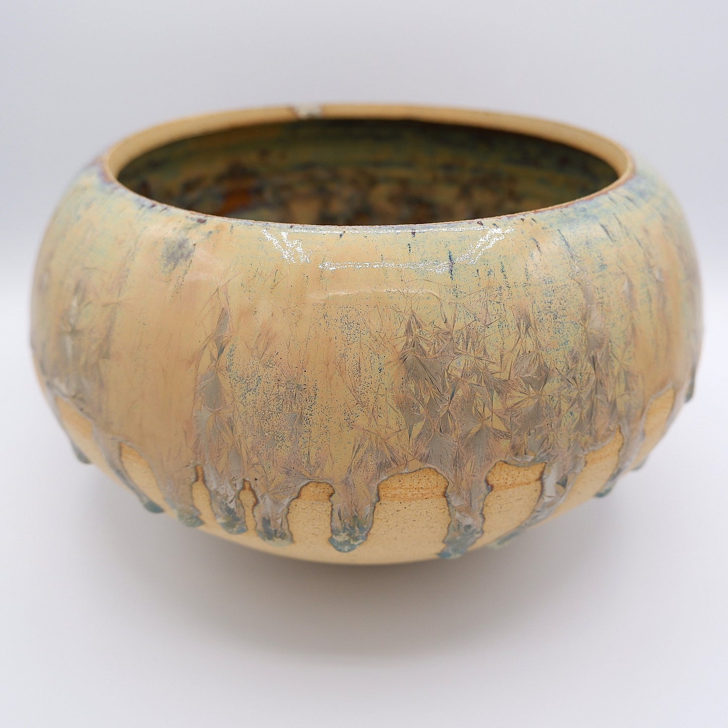 Orbed Crystalline Vase