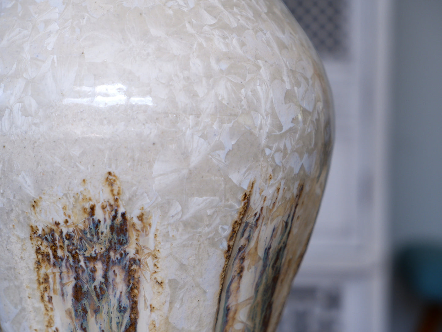 Window-carved medium vase