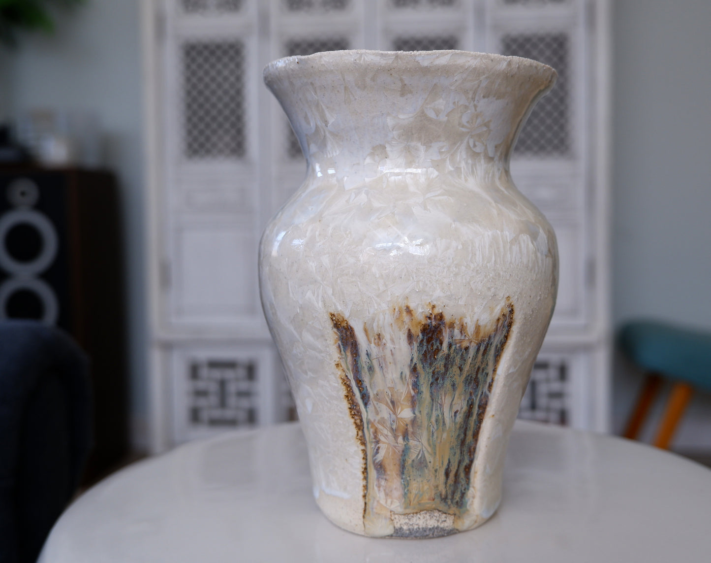Window-carved small vase I