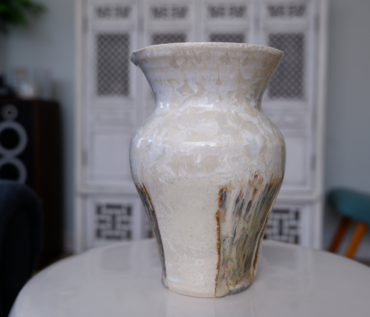 Window-carved small vase I