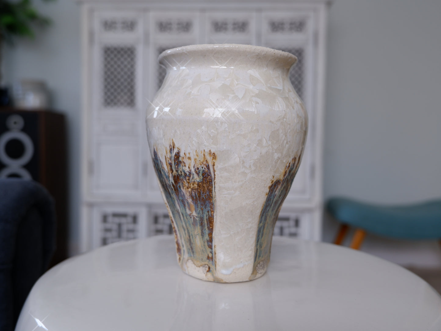 Window-Carved Medium Vase II
